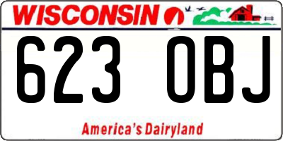 WI license plate 623OBJ