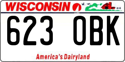 WI license plate 623OBK