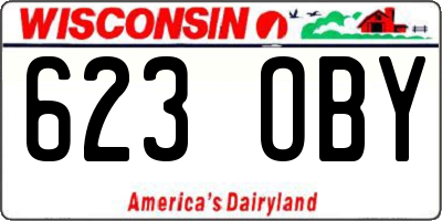 WI license plate 623OBY