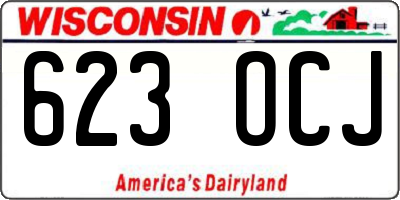WI license plate 623OCJ