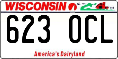 WI license plate 623OCL