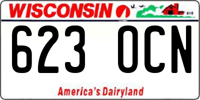 WI license plate 623OCN