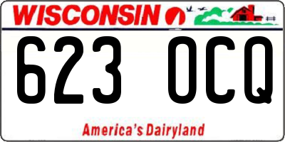 WI license plate 623OCQ