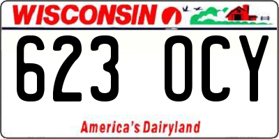 WI license plate 623OCY