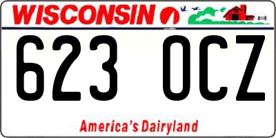 WI license plate 623OCZ