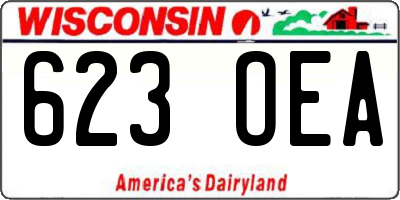 WI license plate 623OEA