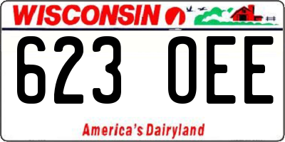 WI license plate 623OEE