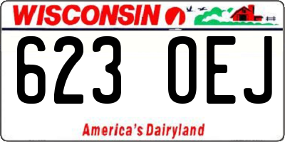 WI license plate 623OEJ