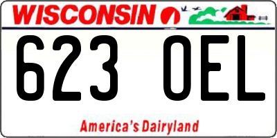 WI license plate 623OEL