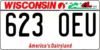 WI license plate 623OEU