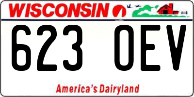 WI license plate 623OEV