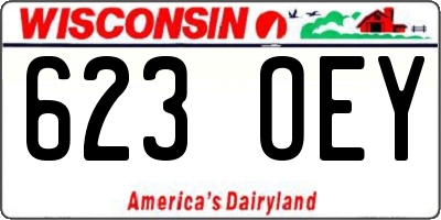 WI license plate 623OEY
