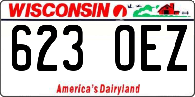 WI license plate 623OEZ