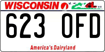WI license plate 623OFD