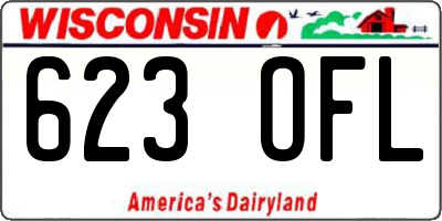 WI license plate 623OFL
