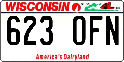 WI license plate 623OFN
