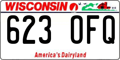WI license plate 623OFQ