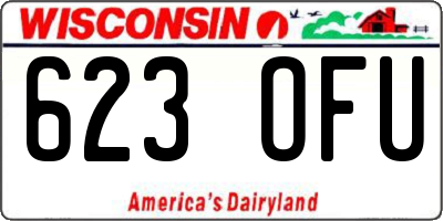 WI license plate 623OFU