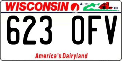 WI license plate 623OFV