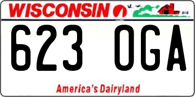 WI license plate 623OGA