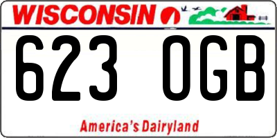 WI license plate 623OGB