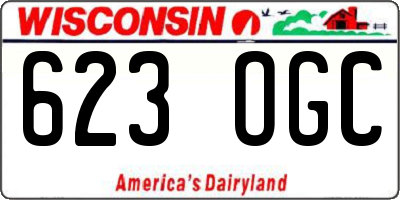 WI license plate 623OGC