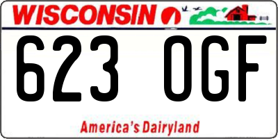 WI license plate 623OGF