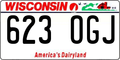 WI license plate 623OGJ