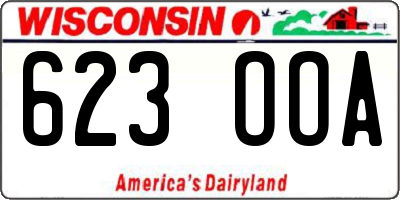 WI license plate 623OOA