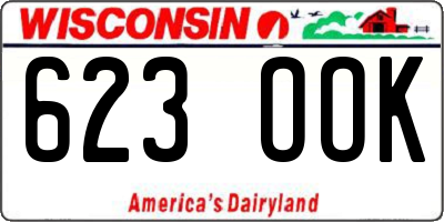 WI license plate 623OOK