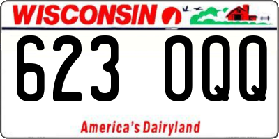 WI license plate 623OQQ