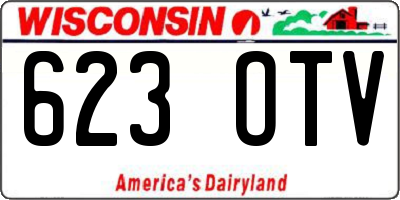 WI license plate 623OTV
