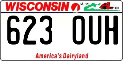 WI license plate 623OUH