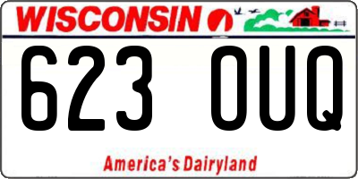 WI license plate 623OUQ