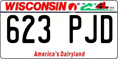 WI license plate 623PJD