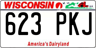 WI license plate 623PKJ