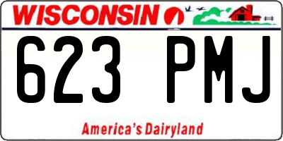 WI license plate 623PMJ