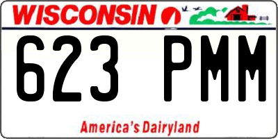 WI license plate 623PMM