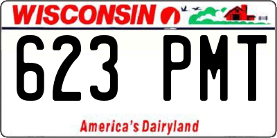 WI license plate 623PMT