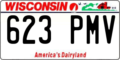 WI license plate 623PMV