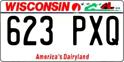 WI license plate 623PXQ