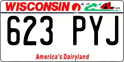 WI license plate 623PYJ