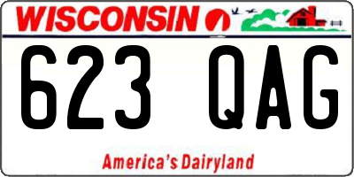 WI license plate 623QAG