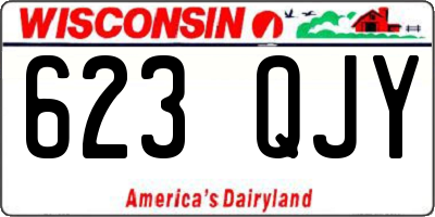 WI license plate 623QJY