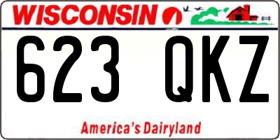 WI license plate 623QKZ