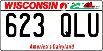 WI license plate 623QLU