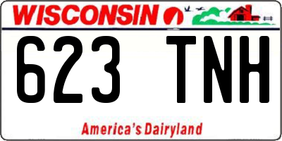 WI license plate 623TNH