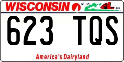 WI license plate 623TQS