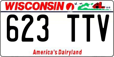 WI license plate 623TTV