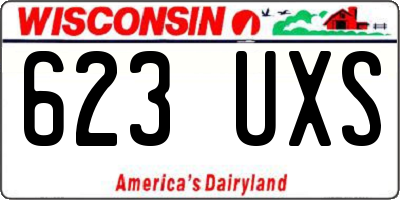 WI license plate 623UXS